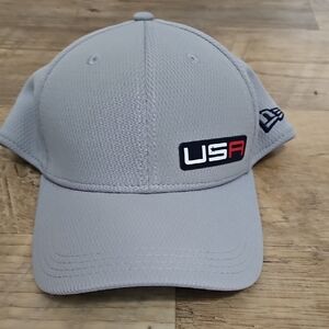 New Era Gray USA Logo Cap NEVER Worn